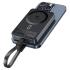 ACEFAST M11 10000mAh Qi2 15W Magnetic Wireless Charging Power Bank Fast Charging For iPhone 16/15 USB C PD30W Extra Battery Travel - Black
